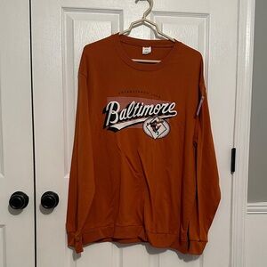 Baltimore Orioles Vintage Long Sleeve Tee - Orange